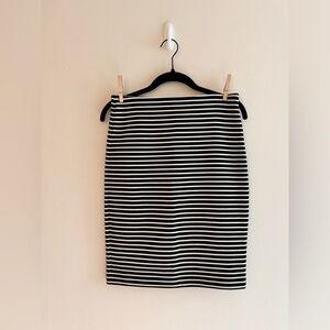 Loft Striped Pencil Skirt